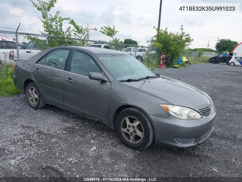 2005 Toyota Camry Le/Xle/Se VIN: 4T1BE32K35U991023 Lot: 12049576