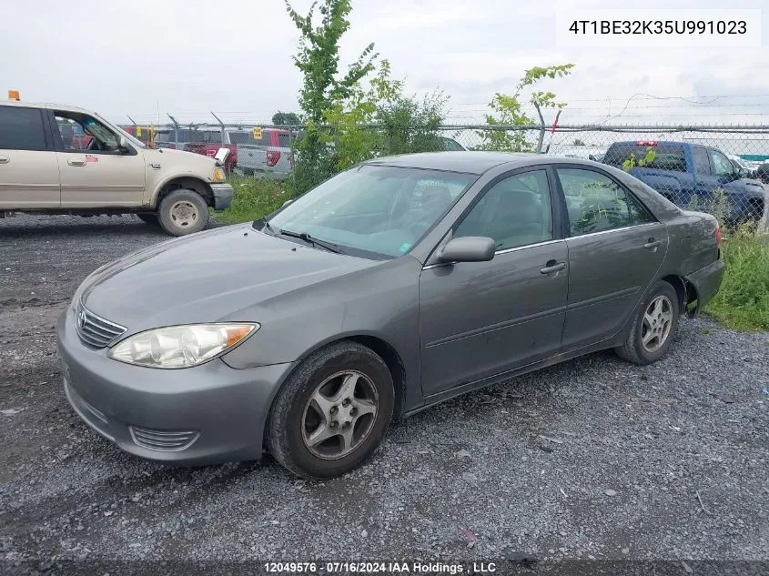 2005 Toyota Camry Le/Xle/Se VIN: 4T1BE32K35U991023 Lot: 12049576