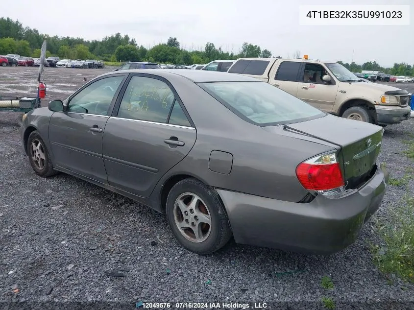 2005 Toyota Camry Le/Xle/Se VIN: 4T1BE32K35U991023 Lot: 12049576