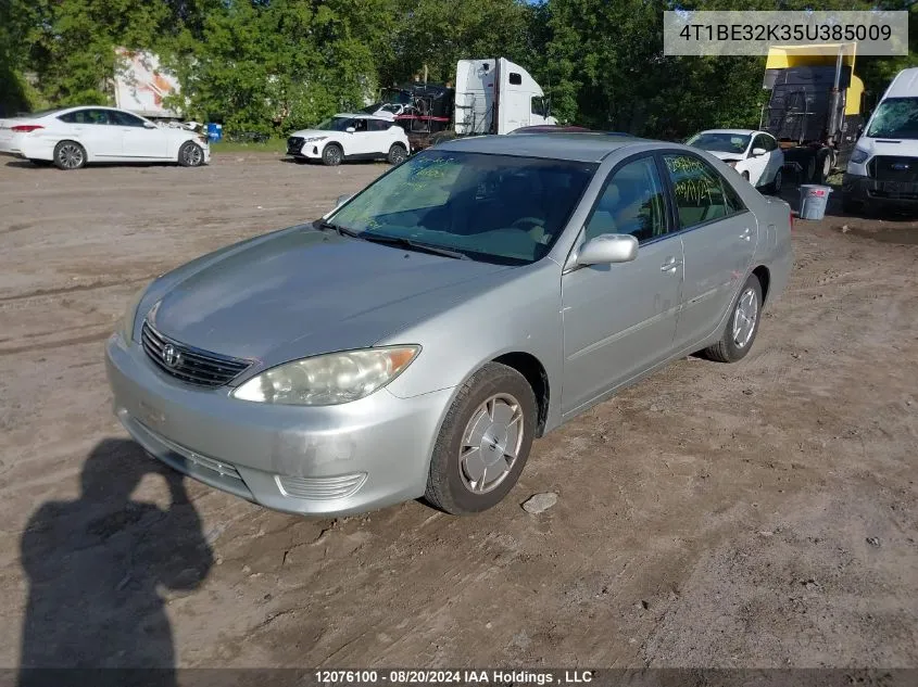 2005 Toyota Camry Le/Xle/Se VIN: 4T1BE32K35U385009 Lot: 12076100