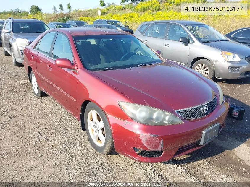 2005 Toyota Camry VIN: 4T1BE32K75U103177 Lot: 12088805