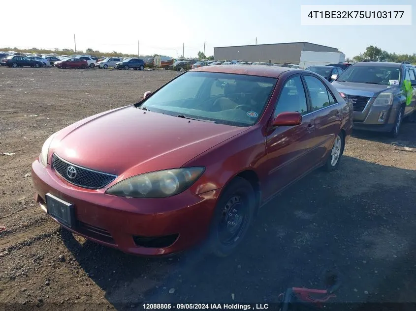 2005 Toyota Camry VIN: 4T1BE32K75U103177 Lot: 12088805