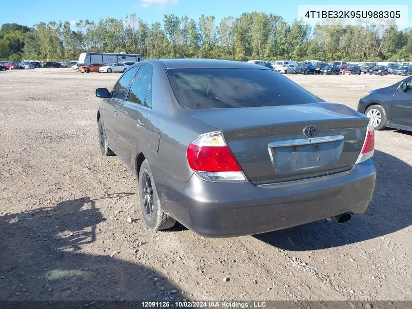 2005 Toyota Camry VIN: 4T1BE32K95U988305 Lot: 12091125