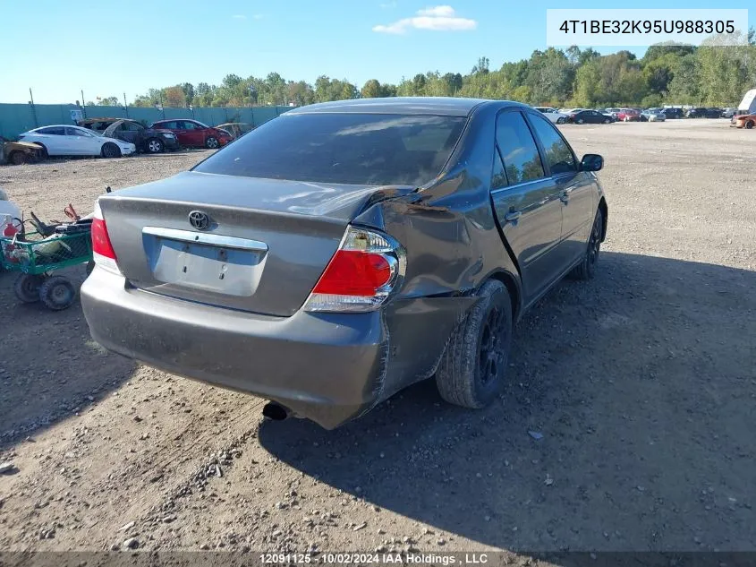 2005 Toyota Camry VIN: 4T1BE32K95U988305 Lot: 12091125