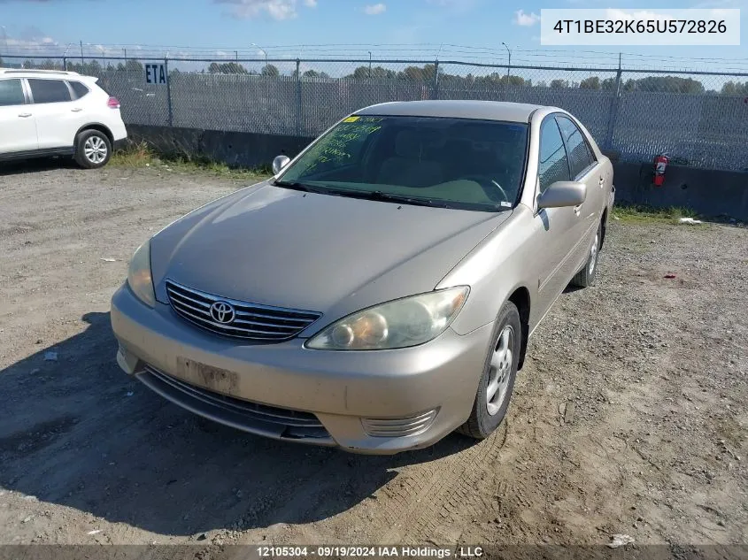 2005 Toyota Camry VIN: 4T1BE32K65U572826 Lot: 12105304