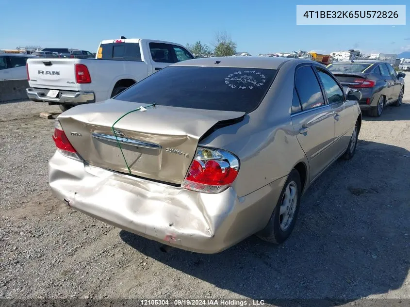 2005 Toyota Camry VIN: 4T1BE32K65U572826 Lot: 12105304