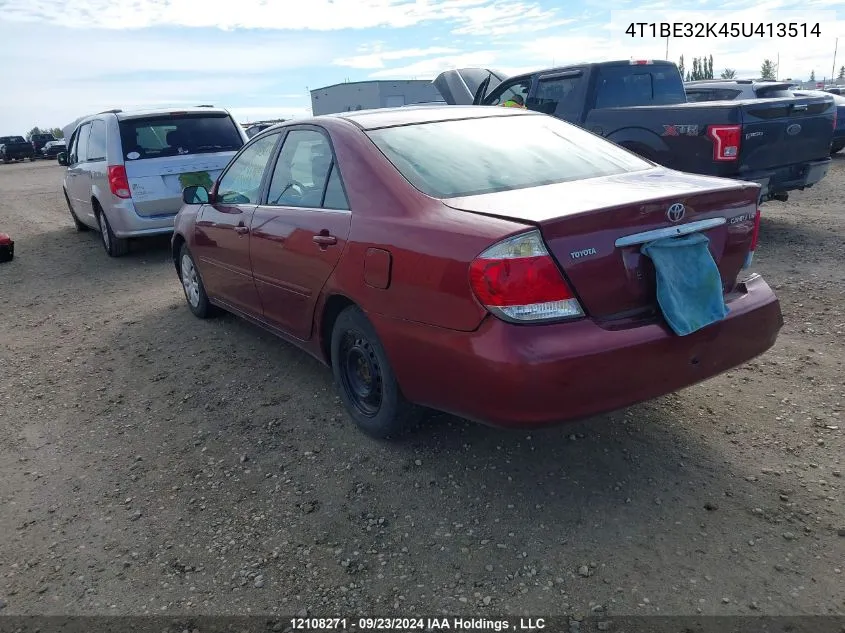 2005 Toyota Camry Le/Xle/Se VIN: 4T1BE32K45U413514 Lot: 12108271