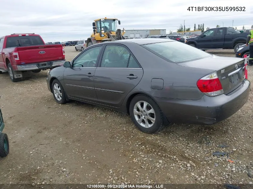 2005 Toyota Camry Le/Xle/Se VIN: 4T1BF30K35U599532 Lot: 12108300