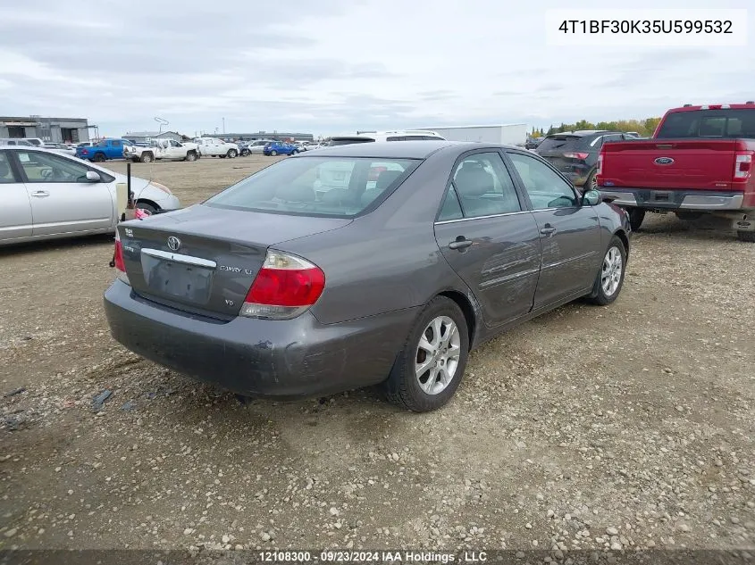 2005 Toyota Camry Le/Xle/Se VIN: 4T1BF30K35U599532 Lot: 12108300