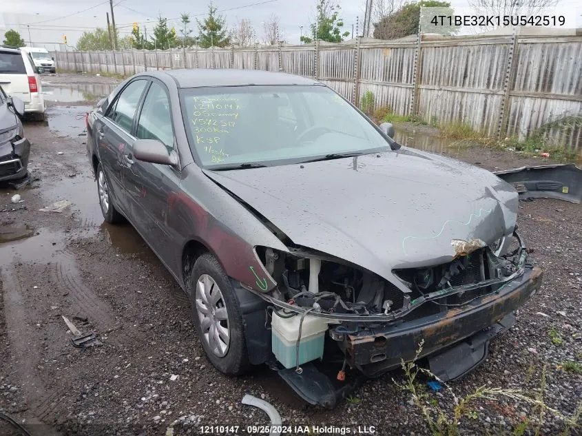 4T1BE32K15U542519 2005 Toyota Camry Le/Xle/Se