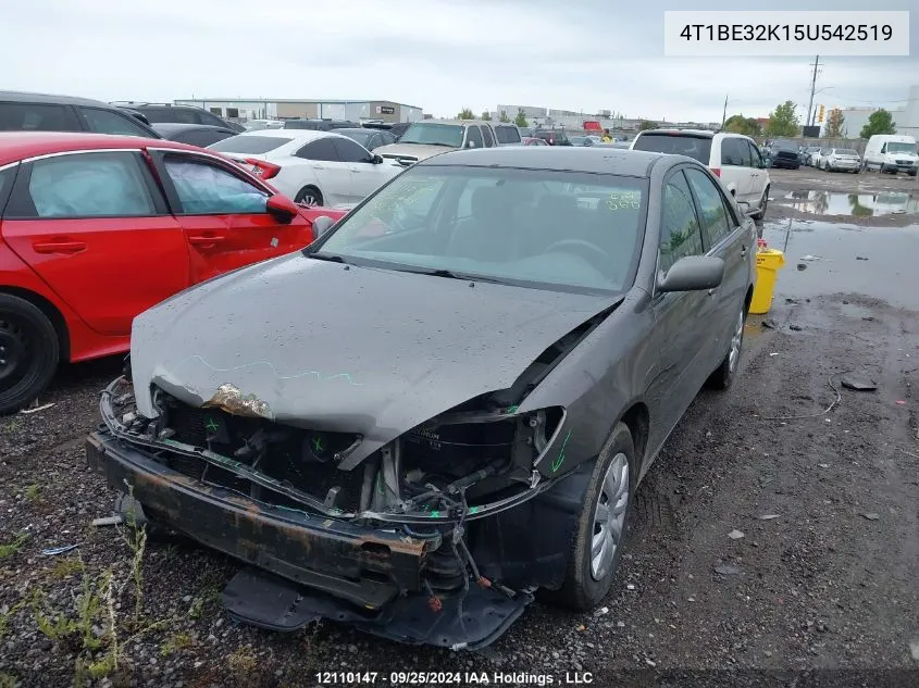 4T1BE32K15U542519 2005 Toyota Camry Le/Xle/Se