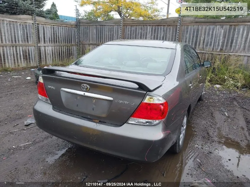 4T1BE32K15U542519 2005 Toyota Camry Le/Xle/Se