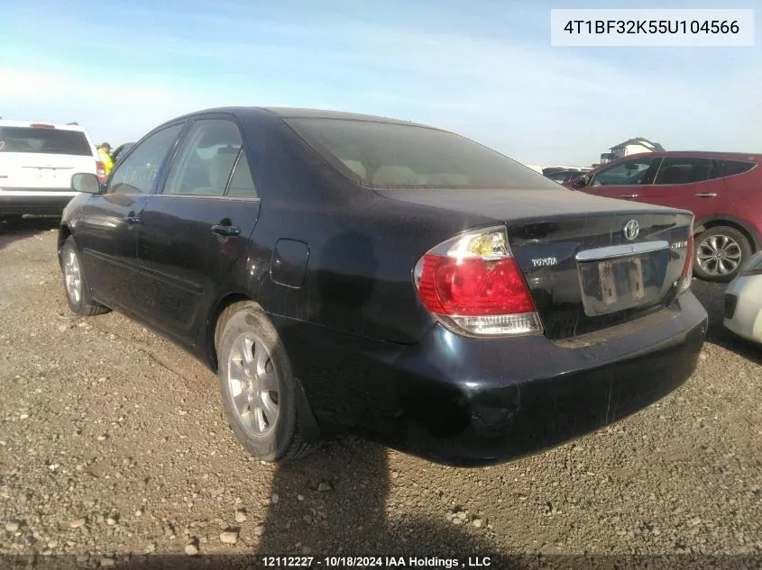 2005 Toyota Camry Le V6/Xle V6 VIN: 4T1BF32K55U104566 Lot: 12112227