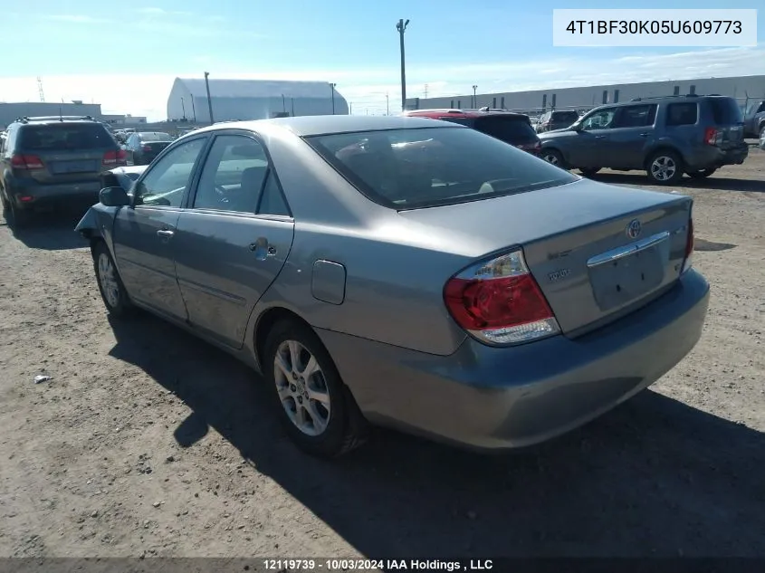 2005 Toyota Camry Le/Xle/Se VIN: 4T1BF30K05U609773 Lot: 12119739