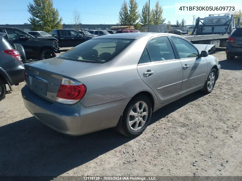 2005 Toyota Camry Le/Xle/Se VIN: 4T1BF30K05U609773 Lot: 12119739