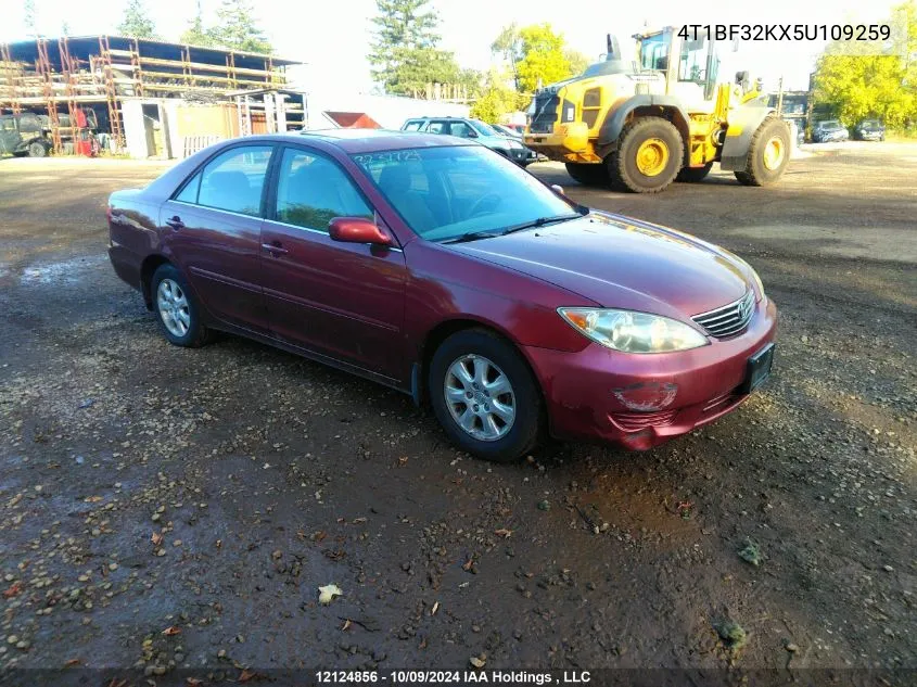 2005 Toyota Camry Le/Xle/Se VIN: 4T1BF32KX5U109259 Lot: 12124856