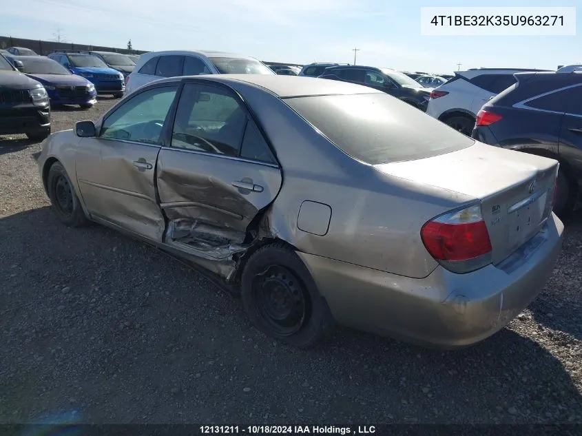 2005 Toyota Camry Le/Se/Std/Xle VIN: 4T1BE32K35U963271 Lot: 12131211