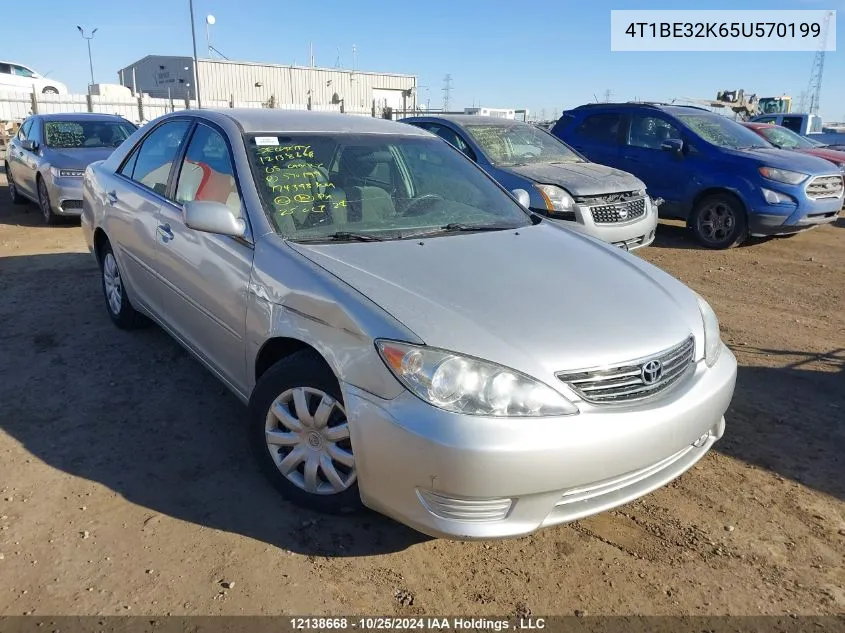 2005 Toyota Camry Le/Xle/Se VIN: 4T1BE32K65U570199 Lot: 12138668