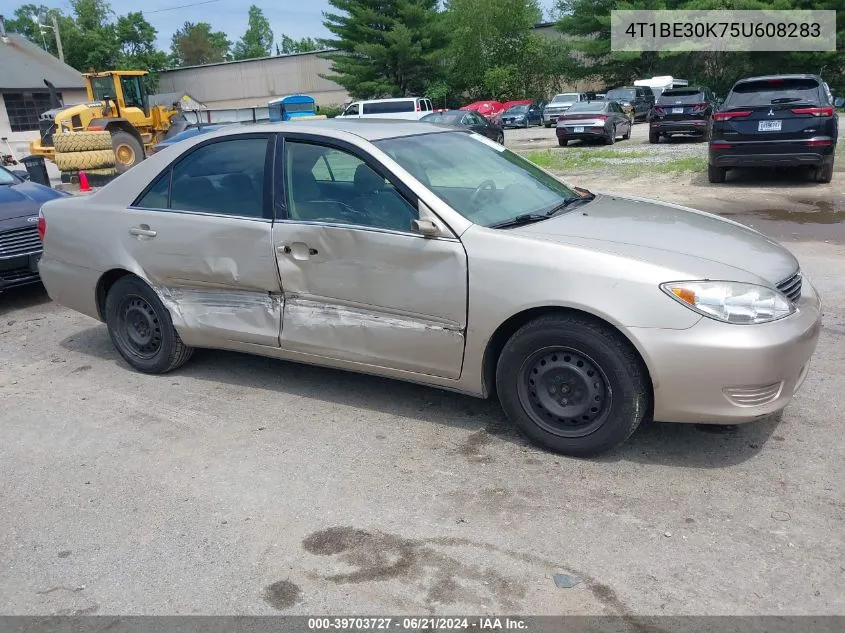 2005 Toyota Camry Le VIN: 4T1BE30K75U608283 Lot: 39703727