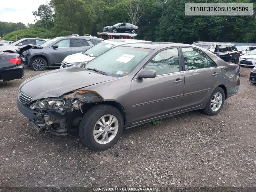 2005 Toyota Camry Le V6 VIN: 4T1BF32K05U590509 Lot: 39792671