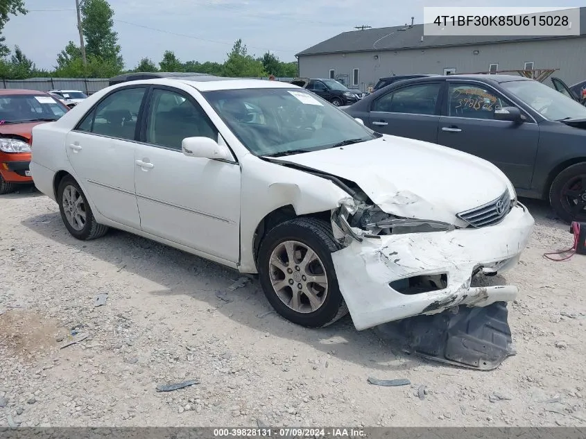 2005 Toyota Camry Xle V6 VIN: 4T1BF30K85U615028 Lot: 39828131