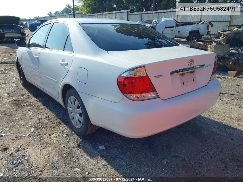 4T1BE32K75U582491 2005 Toyota Camry Le