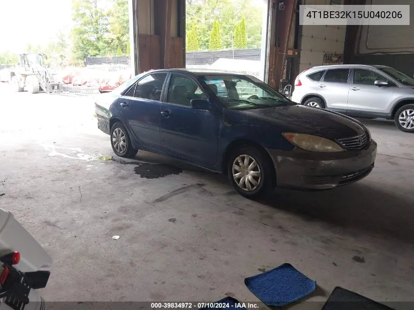 2005 Toyota Camry Le VIN: 4T1BE32K15U040206 Lot: 39834972