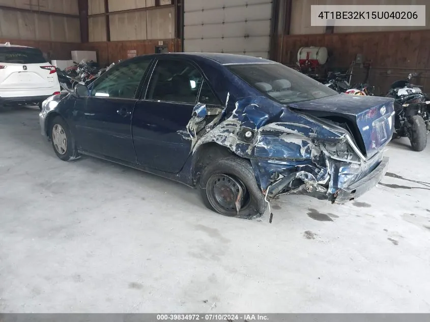 2005 Toyota Camry Le VIN: 4T1BE32K15U040206 Lot: 39834972