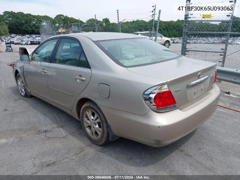 2005 Toyota Camry Le V6 VIN: 4T1BF30K65U093063 Lot: 39846606