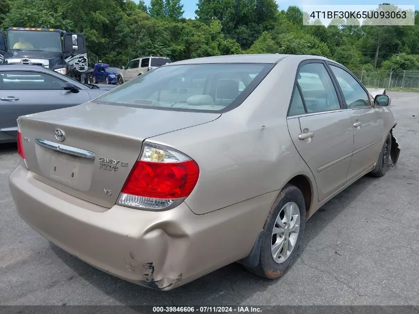 2005 Toyota Camry Le V6 VIN: 4T1BF30K65U093063 Lot: 39846606