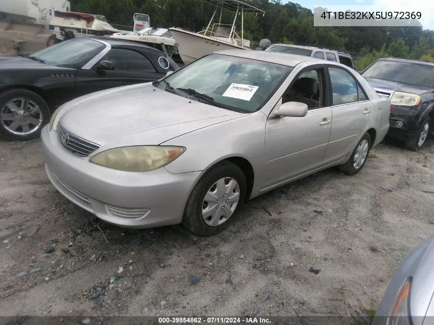 2005 Toyota Camry Le VIN: 4T1BE32KX5U972369 Lot: 39854862