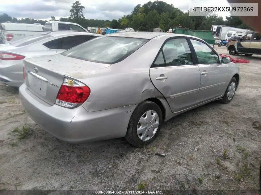 2005 Toyota Camry Le VIN: 4T1BE32KX5U972369 Lot: 39854862