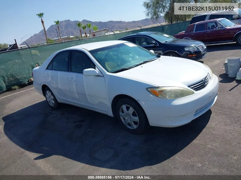 2005 Toyota Camry Le VIN: 4T1BE32K15U011952 Lot: 39885156