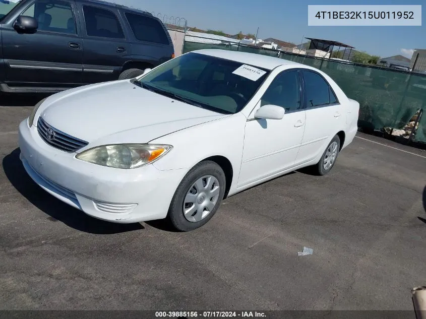 4T1BE32K15U011952 2005 Toyota Camry Le