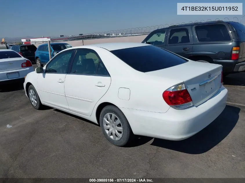 4T1BE32K15U011952 2005 Toyota Camry Le