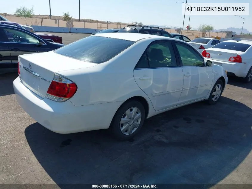 4T1BE32K15U011952 2005 Toyota Camry Le