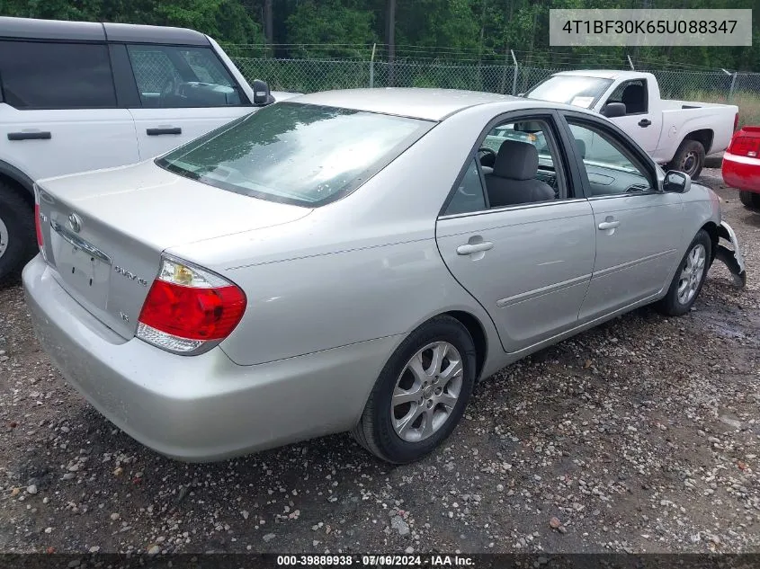 2005 Toyota Camry Le V6/Xle V6 VIN: 4T1BF30K65U088347 Lot: 39889938