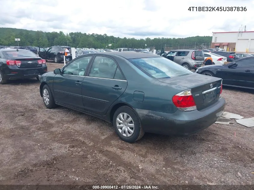 2005 Toyota Camry Le VIN: 4T1BE32K45U387836 Lot: 39900412