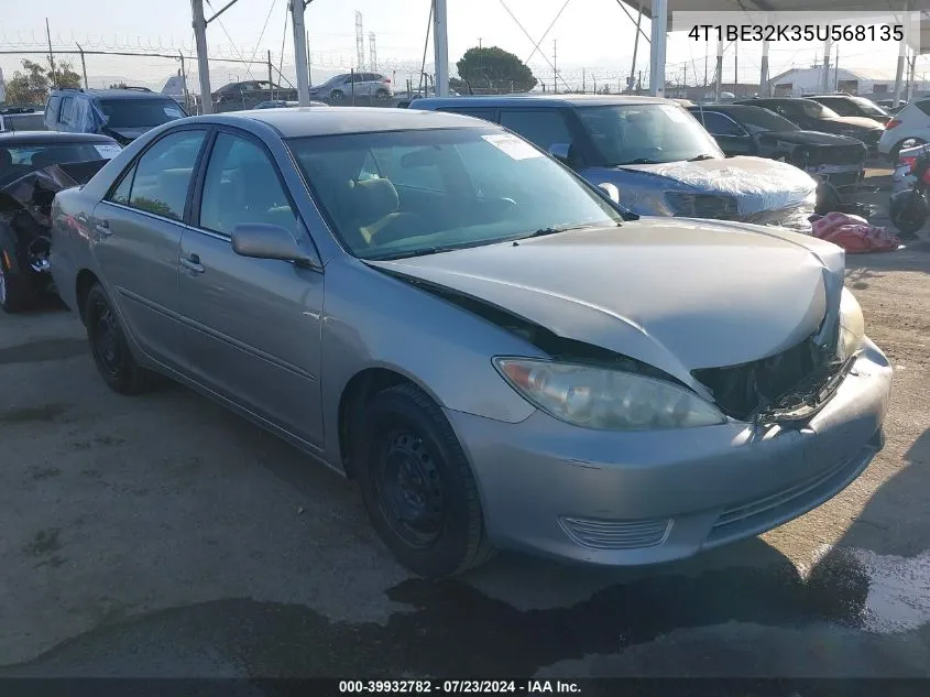 2005 Toyota Camry Le VIN: 4T1BE32K35U568135 Lot: 39932782