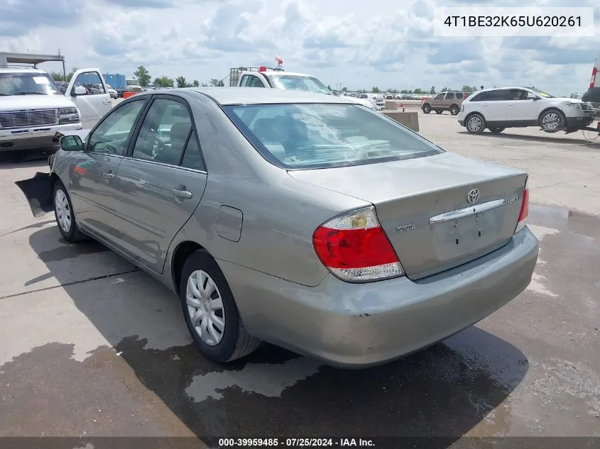 2005 Toyota Camry Le/Se/Std/Xle VIN: 4T1BE32K65U620261 Lot: 39959485