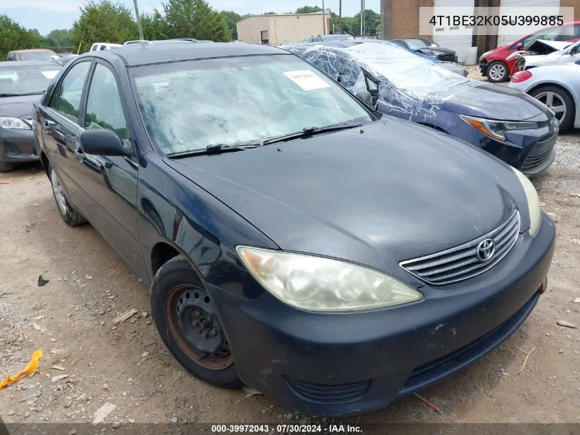 4T1BE32K05U399885 2005 Toyota Camry Le