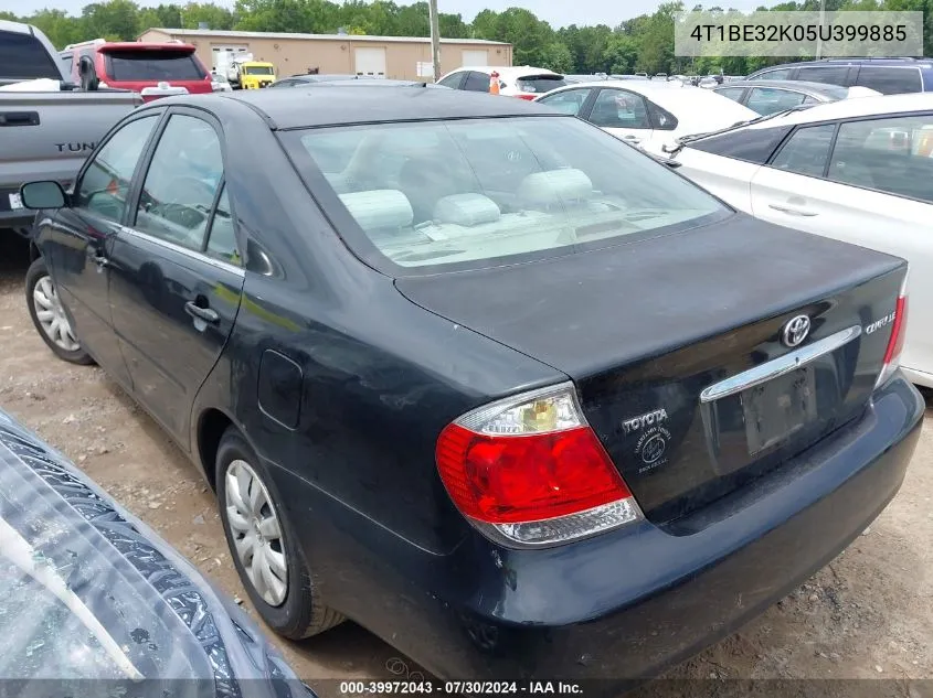 2005 Toyota Camry Le VIN: 4T1BE32K05U399885 Lot: 39972043