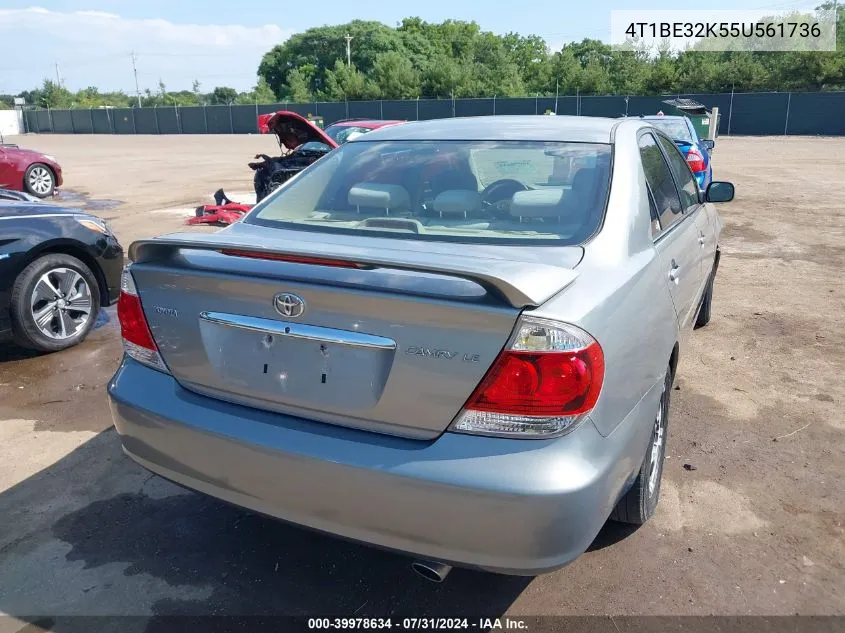 2005 Toyota Camry Le/Se/Std/Xle VIN: 4T1BE32K55U561736 Lot: 39978634