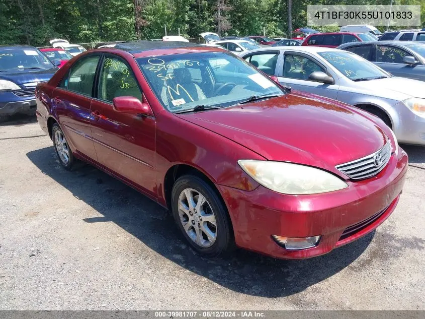 2005 Toyota Camry Le V6/Xle V6 VIN: 4T1BF30K55U101833 Lot: 39981707