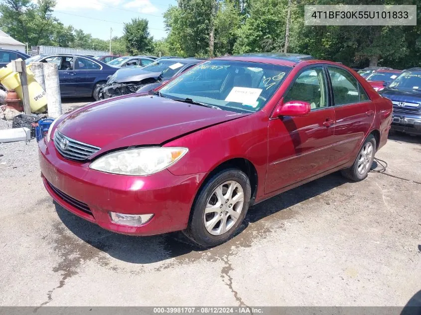 2005 Toyota Camry Le V6/Xle V6 VIN: 4T1BF30K55U101833 Lot: 39981707