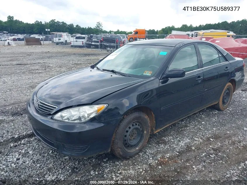 2005 Toyota Camry Le VIN: 4T1BE30K75U589377 Lot: 39982050