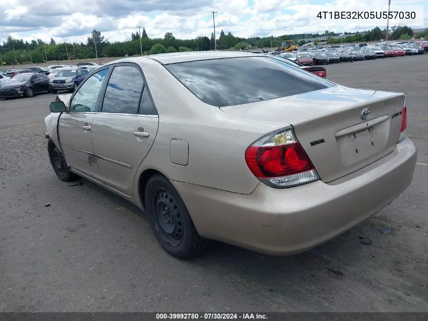 2005 Toyota Camry Se VIN: 4T1BE32K05U557030 Lot: 39992780