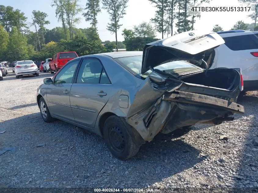 4T1BE30K55U513317 2005 Toyota Camry Le