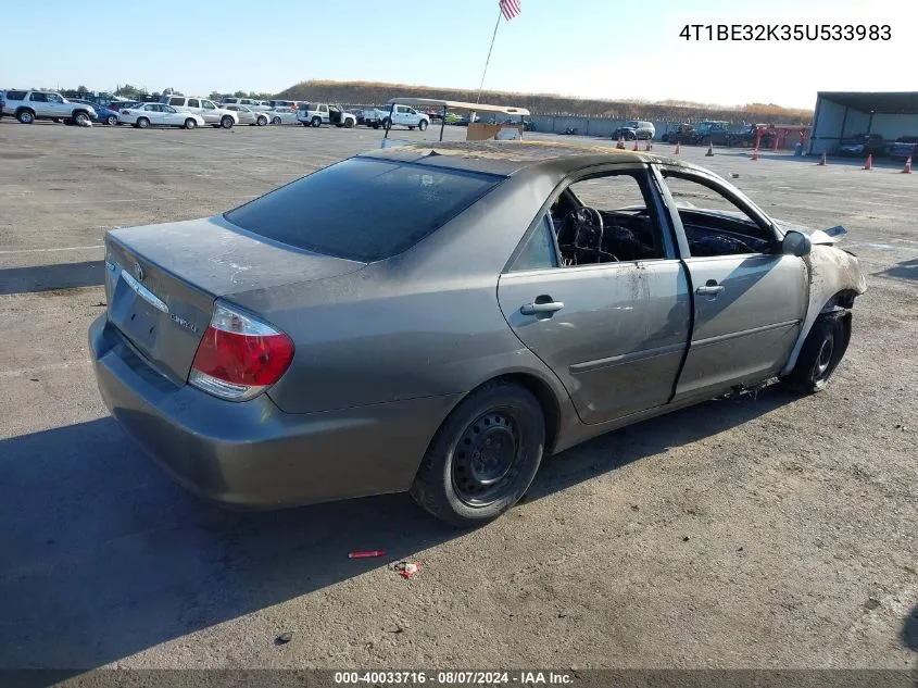 2005 Toyota Camry Le VIN: 4T1BE32K35U533983 Lot: 40033716