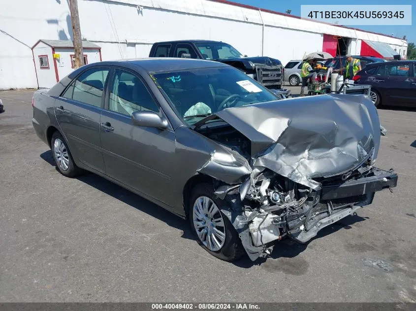 2005 Toyota Camry Le VIN: 4T1BE30K45U569345 Lot: 40049402